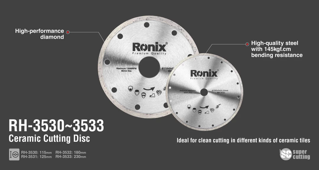 قرص قطع السيراميك رونیکس RH-3531 RH-3531 من رونیکس