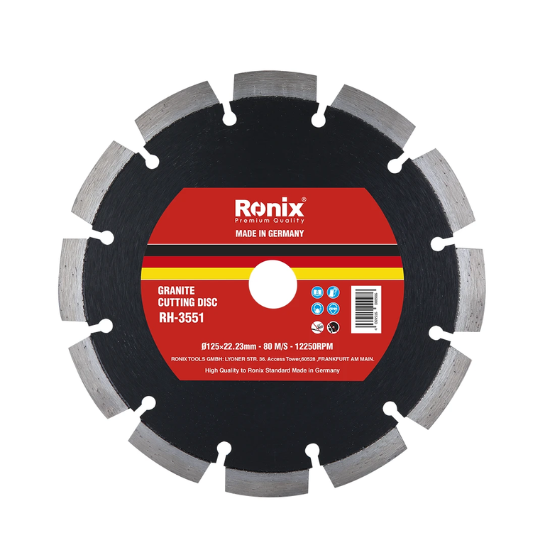 Granite Cutting Disc 125 mm - Segment 11 - German