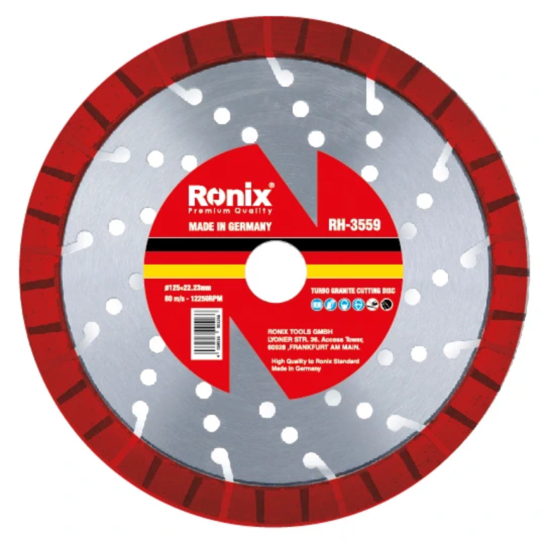 Turbo Granite Cutting Disc 125 mm - Segment 13 - German