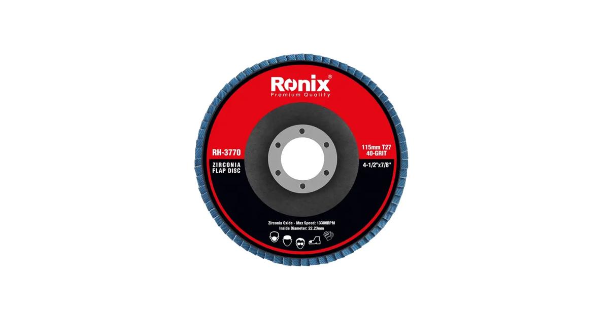 Zirconium Grinding Flap Disc 115mm 40gm | 🧰 Ronix Tools