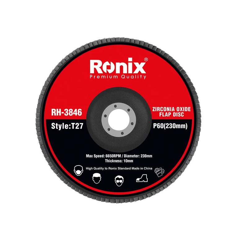 ZIRCONIA OXIDE FLAP DISC P60 230mm