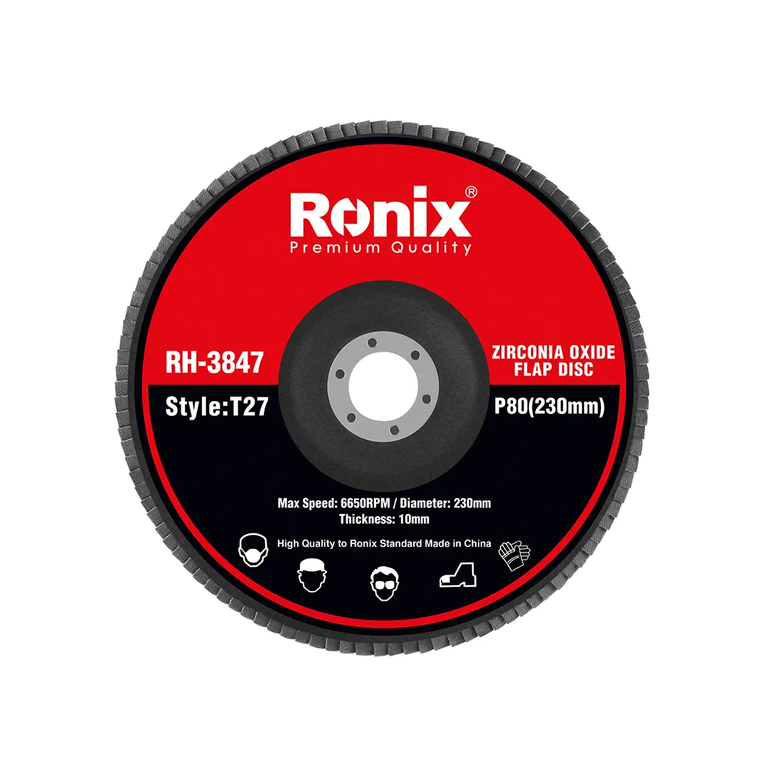 ZIRCONIA OXIDE FLAP DISC P80 230mm