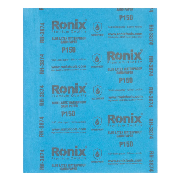 Blue Latex Waterproof Sand Paper P150