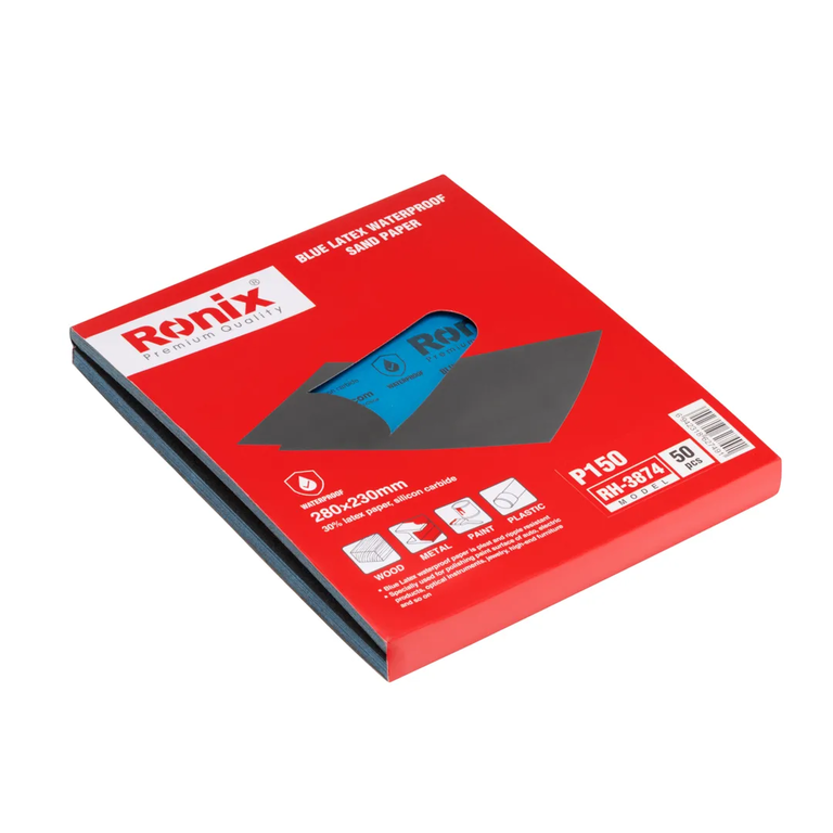 Blue Latex Waterproof Sand Paper P150