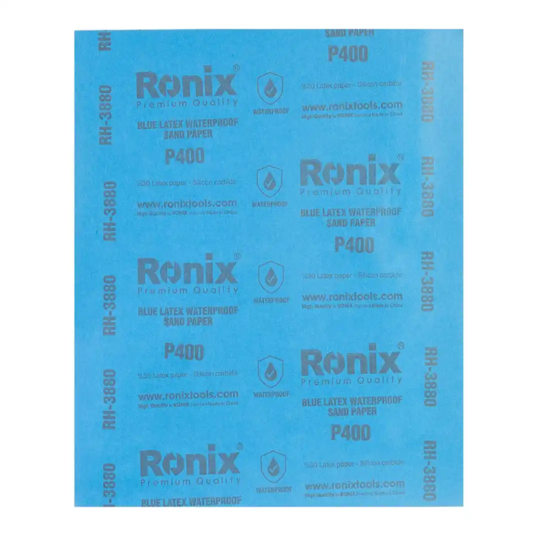 Blue Latex Waterproof Sand Paper P400