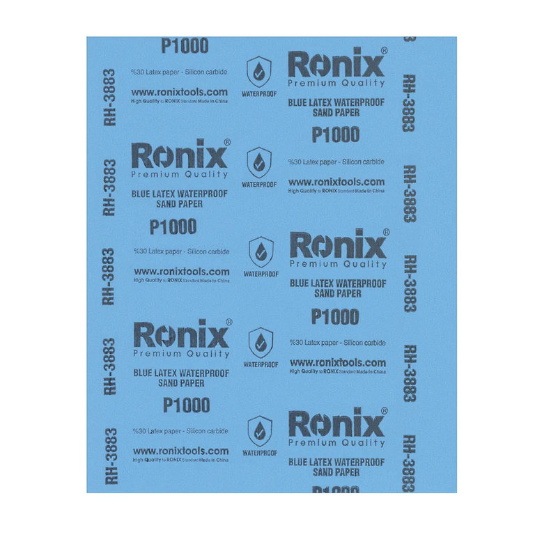 Blue Latex Waterproof Sand Paper P1000