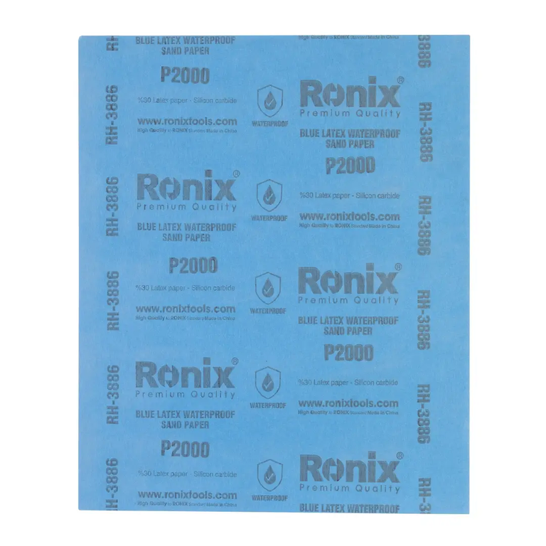 Blue Latex Waterproof Sand Paper P2000