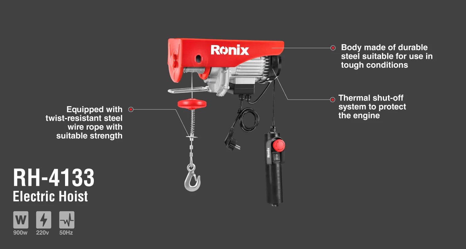 Electric Hoists 18m-500kg_details