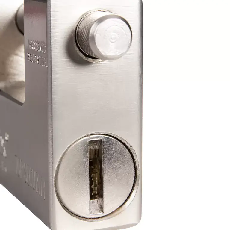 Rectangular Padlock with Brass Key-84mm