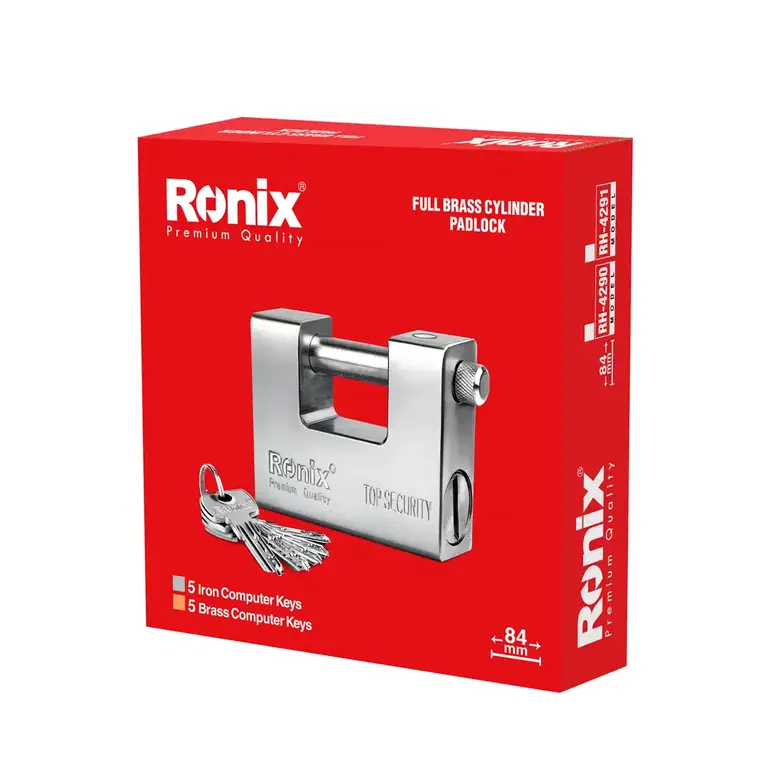 Rectangular Padlock with Iron Key-84mm