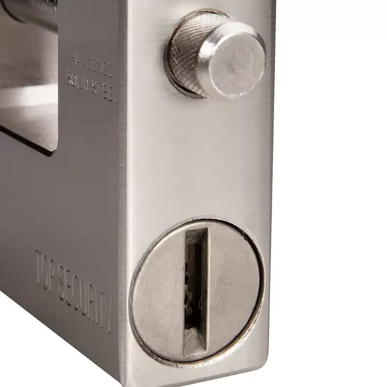 Rectangular Padlock with Brass Key-94mm