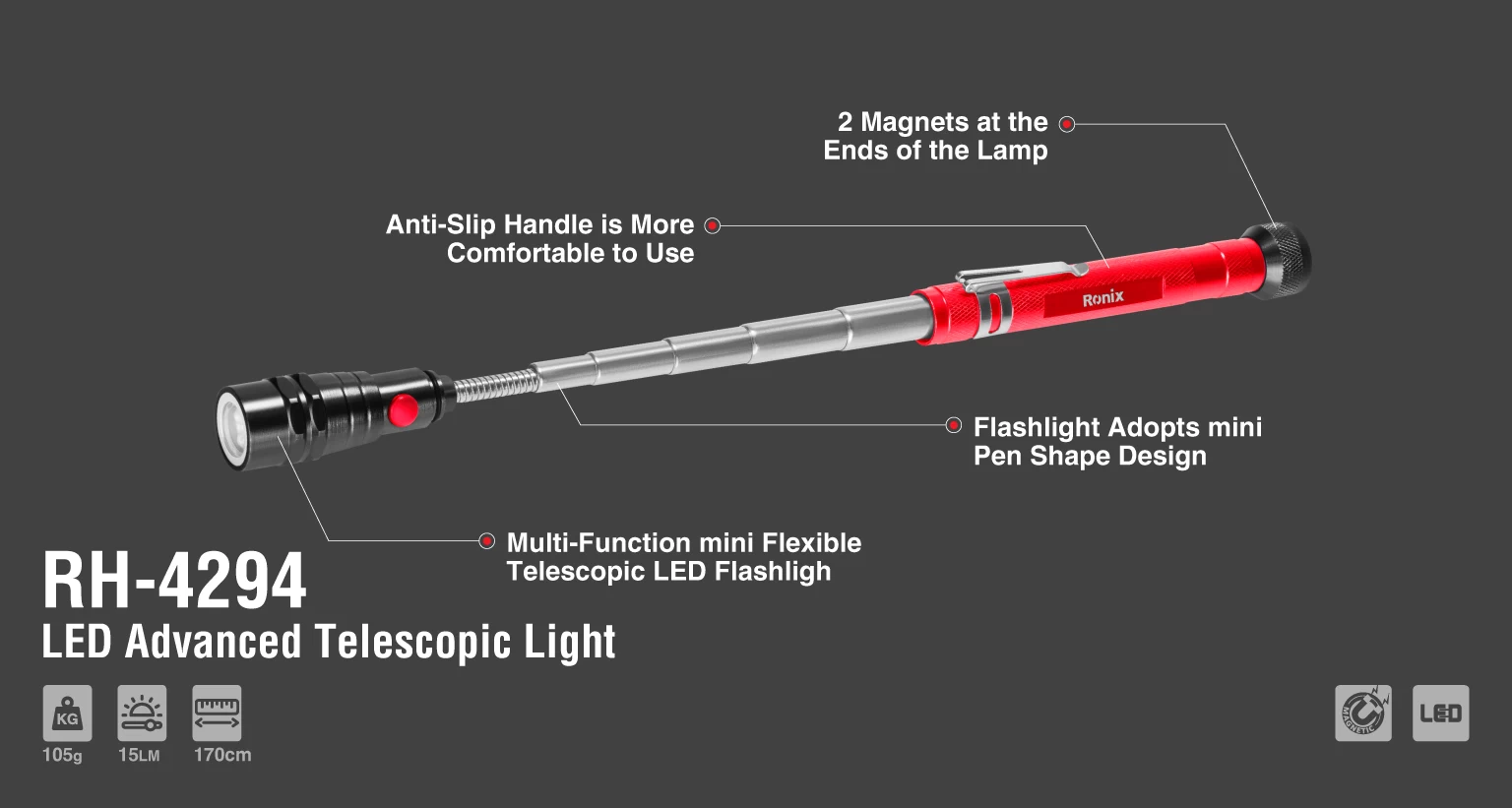 LED Advanced Telescopic Light_details