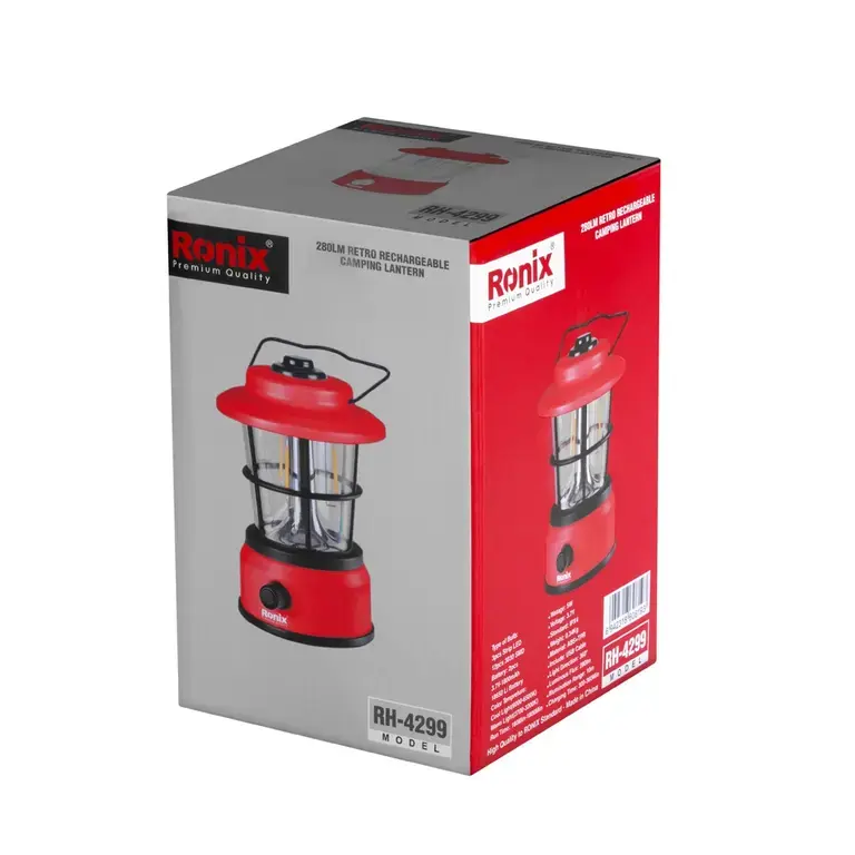 retro rechargeable camping lantern 280lm