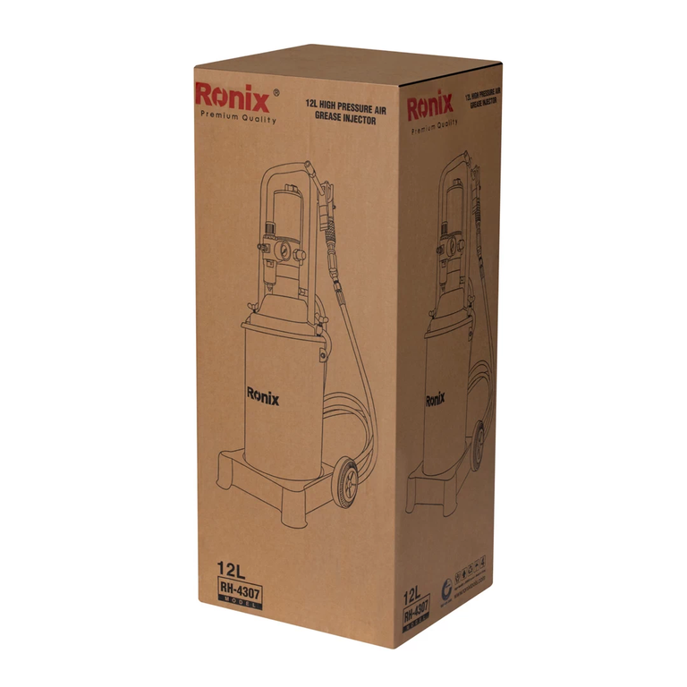 High pressure air grease injector 12L