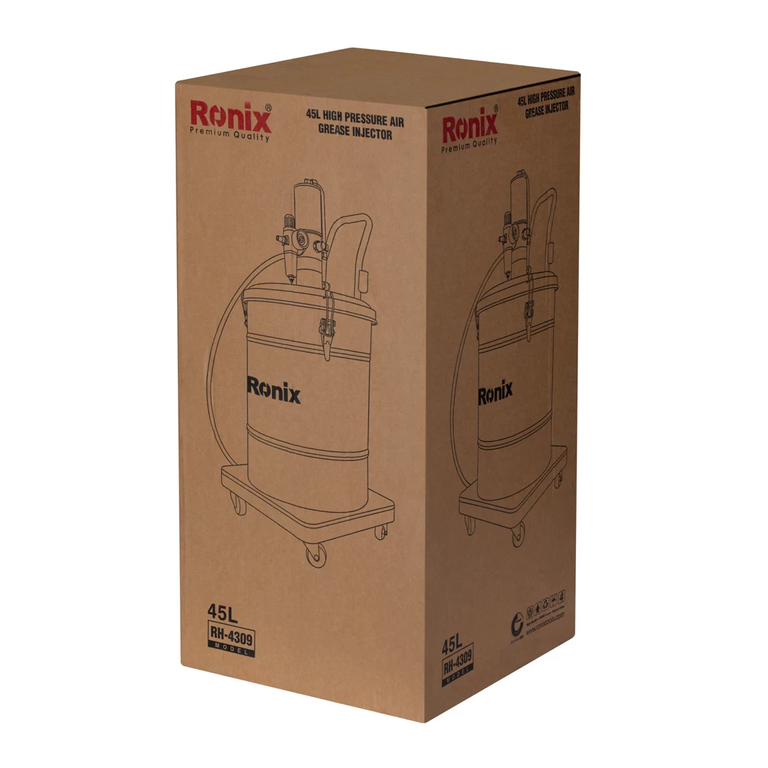 High pressure air grease injector 45L