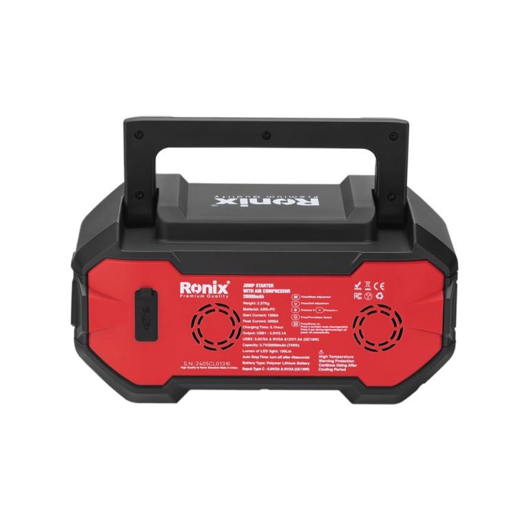 Jump Starter With Air Compressor 20000 mAh
