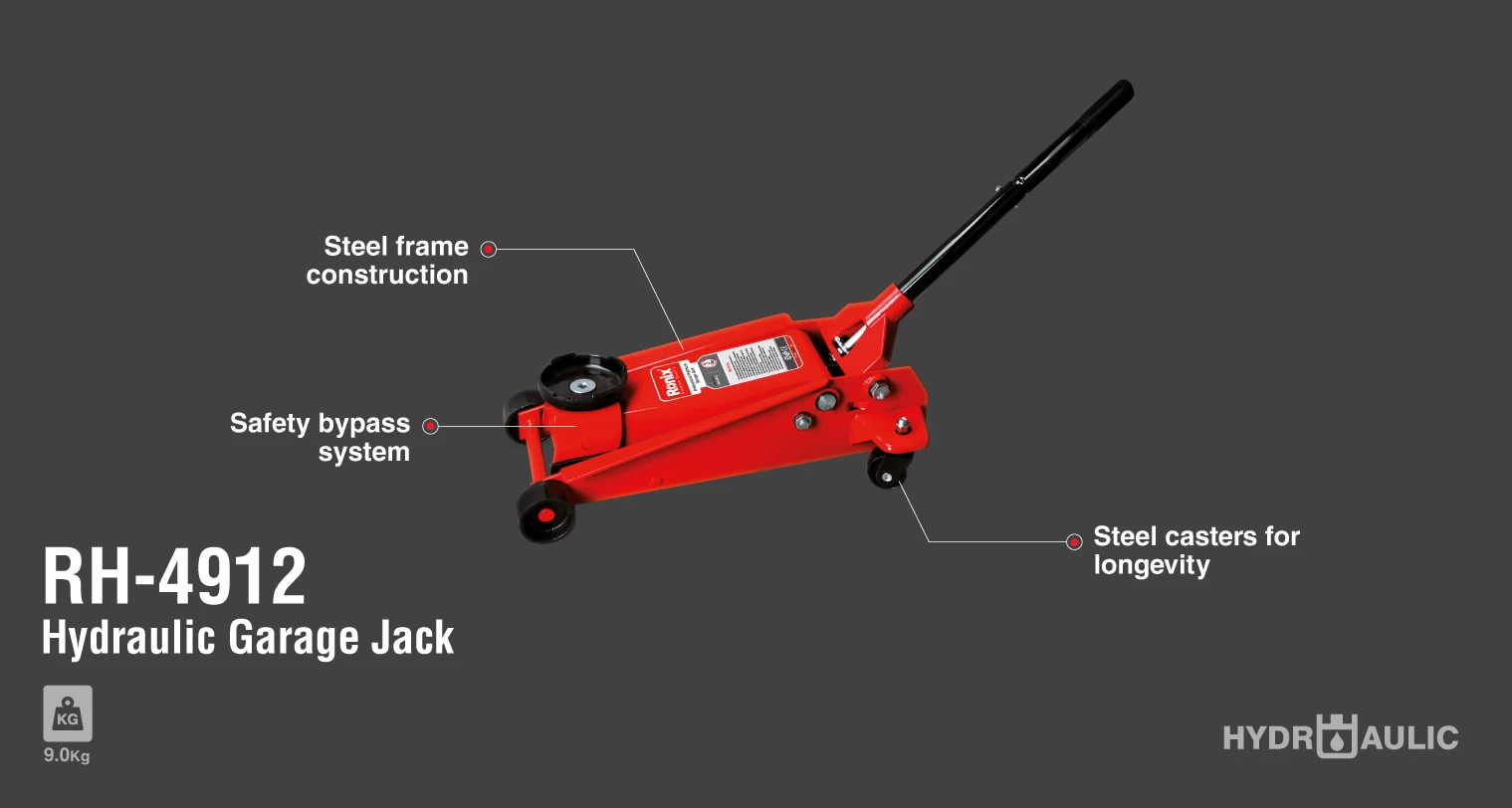 Hydraulic Garage Jack, 3 Ton_details
