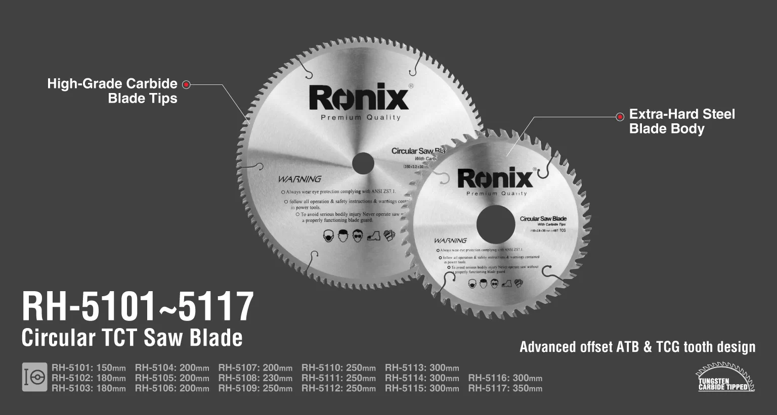 Circular Saw Blade 350x108T-MDF_details