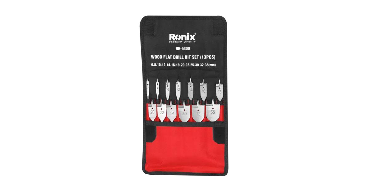 Ronix RH-5300, 13Pcs Wood Flat Drill Bit Set | 🧰 Ronix Tools
