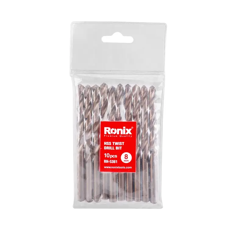 Brocas Helicoidales HSS 8mm 10PC-3