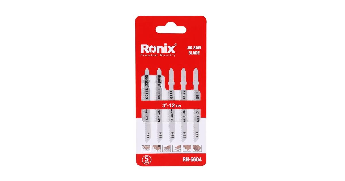 Ronix New Tool Rh-5604 T Shape Blade Set for Jig Saw for Steel and Wood Drilling