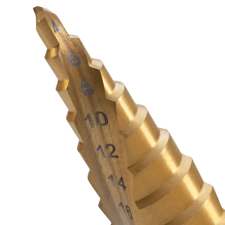 3pcs Spiral Step Drill Bit Set