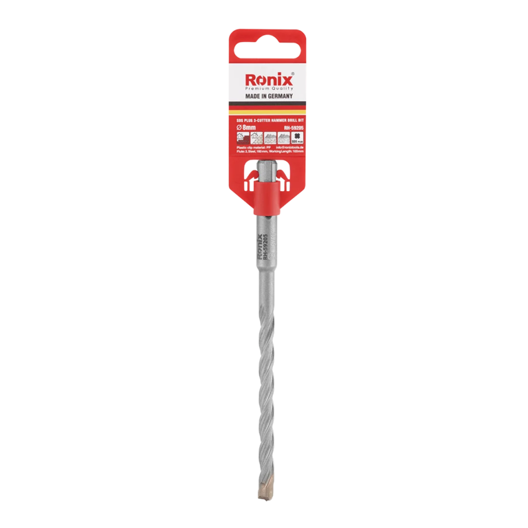 SDS Plus 3-Cutter Hammer Drill Bit 8*160- German