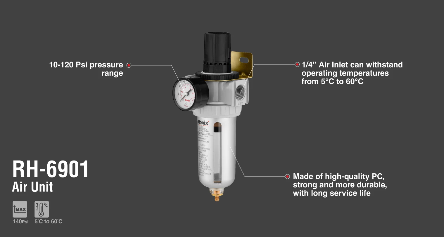 air filter regulator 140 Psi_details
