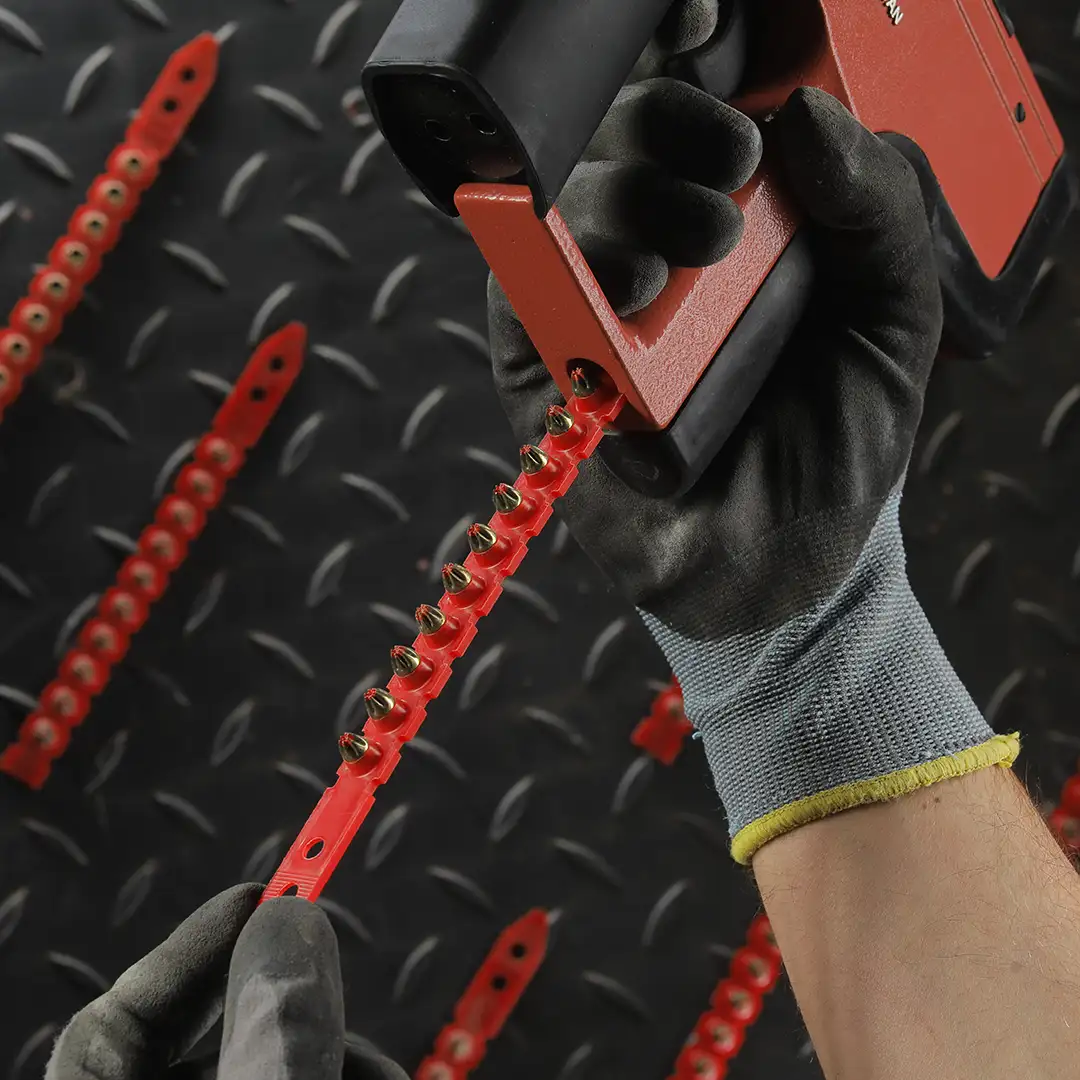 Nail Gun Driver Pin, Cal 6.8*11 *27mm, Red locks