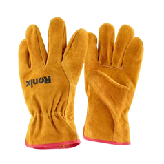 Guantes de seguridad de cuero serraje 10,5)