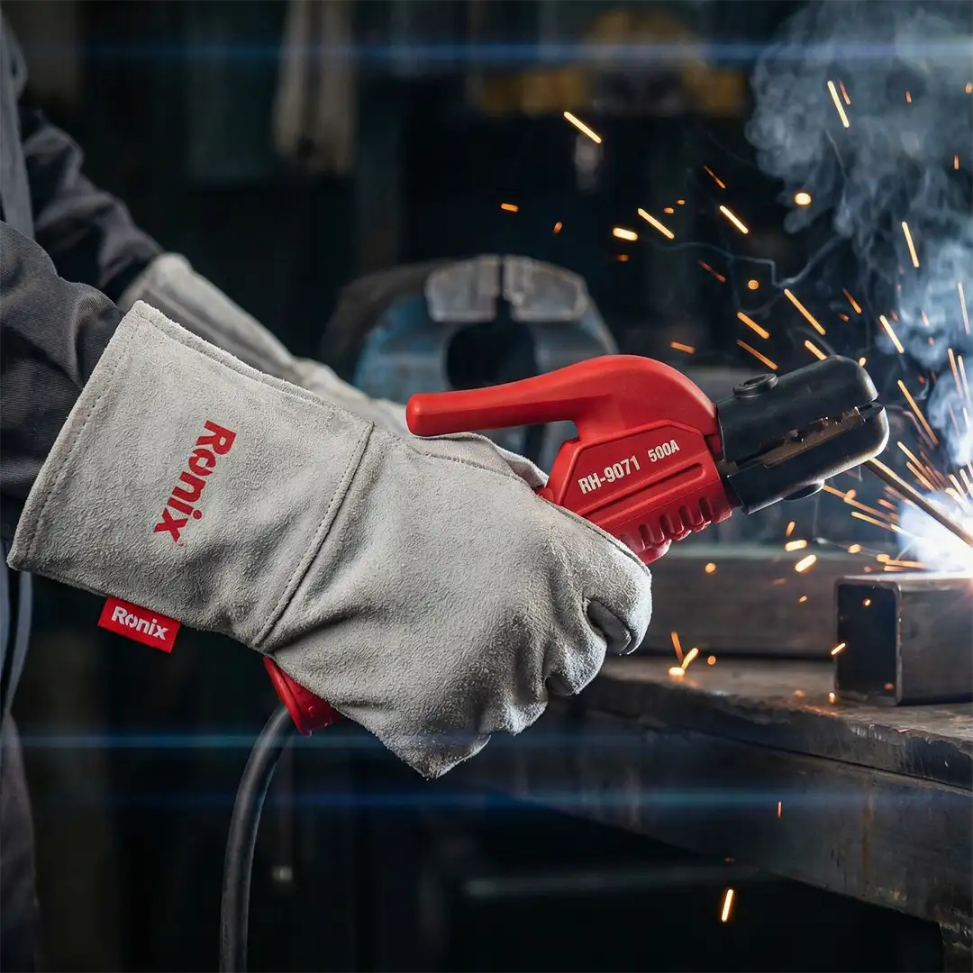 Single Layer Leather Welding Gloves 14 Inch