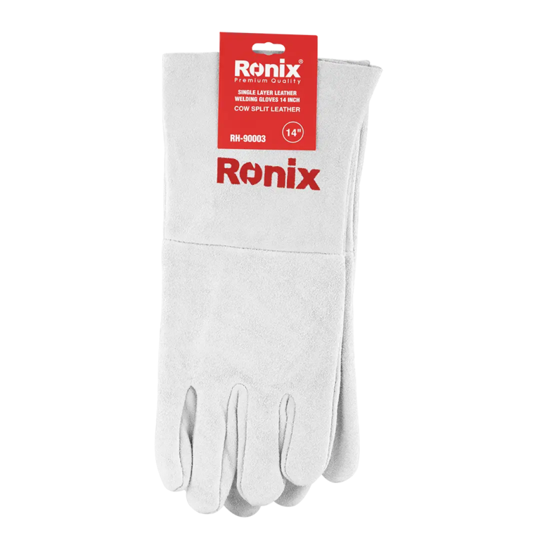 Single Layer Leather Welding Gloves 14 Inch