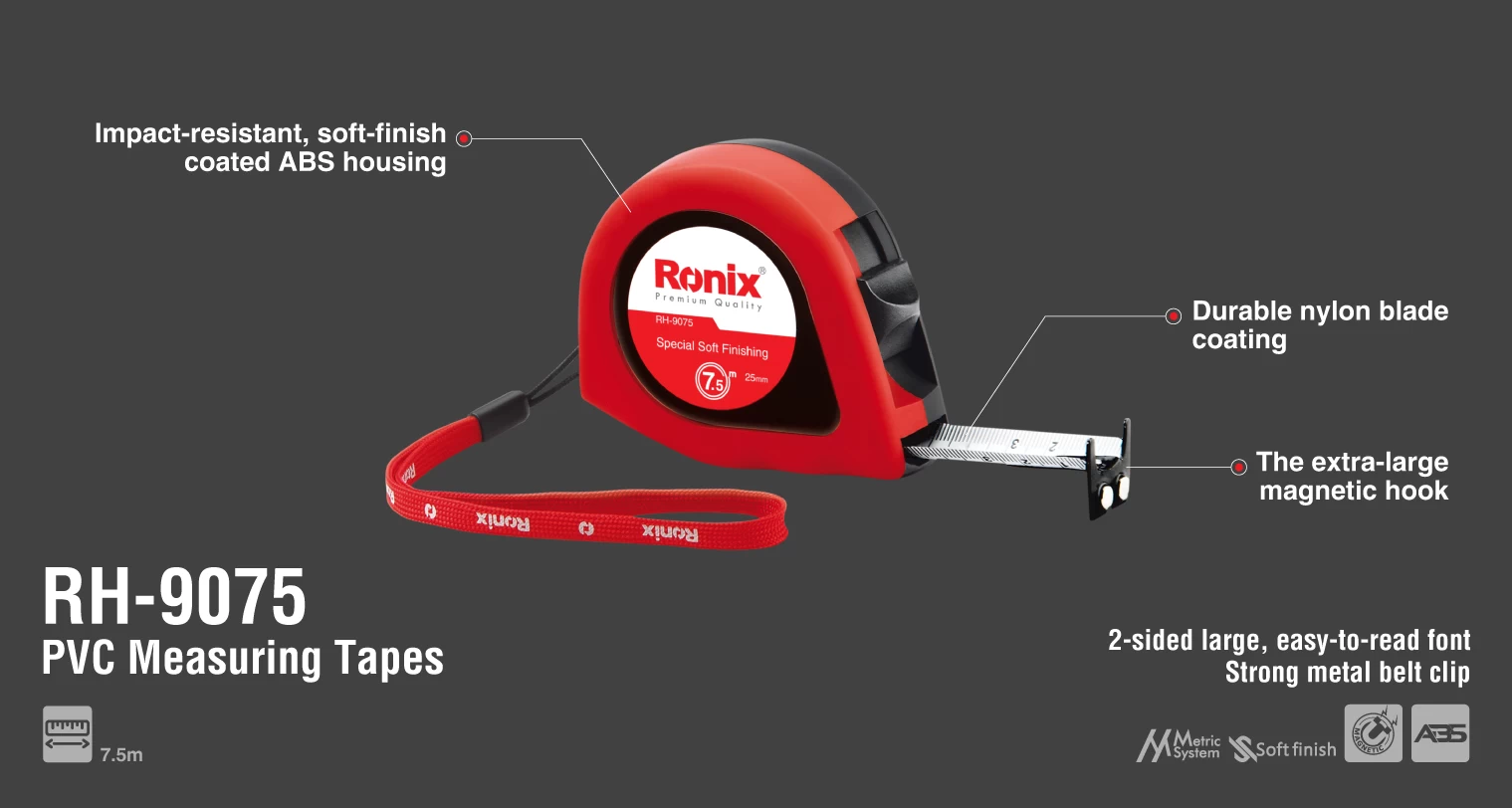 Measuring Tape, 7.5mm, ABS Housing_details