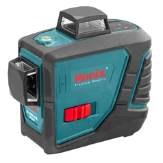 Ronix RH-9537 3D Laser Level, 660Nm, ±2.5°, Angled Left Side View Without Stand