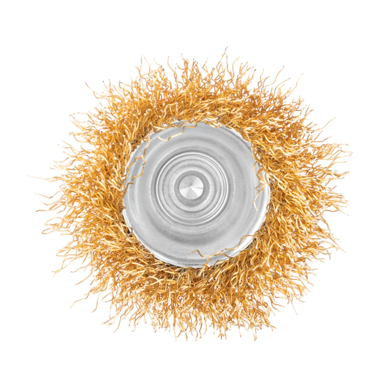 Crimped Shaft Mounted Cup Brush 50mm