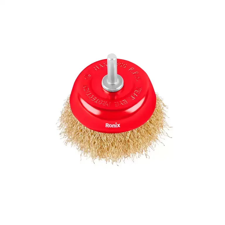 Crimped Shaft Mounted Cup Brushes 75mm