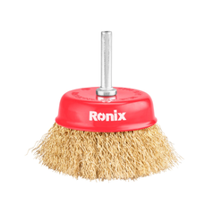 Crimped Shaft Mounted Cup Brush 75mm)