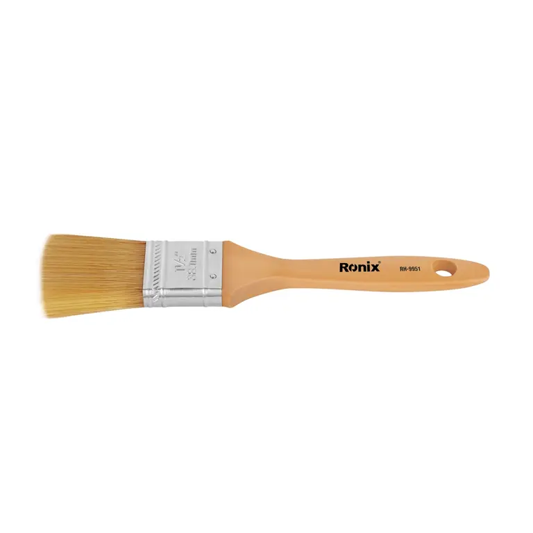 Wooden handle paint brush 1.5-inch