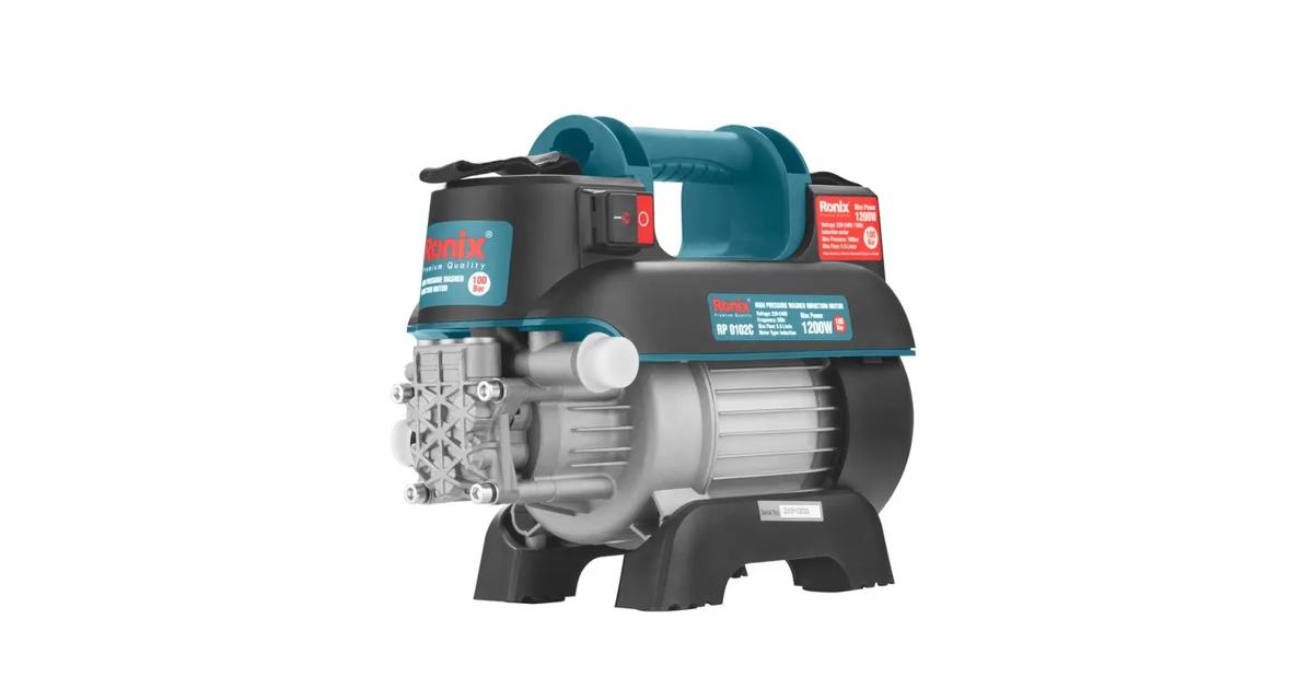 100Bar Compact High-Pressure Washer Induction Motor, 1200W