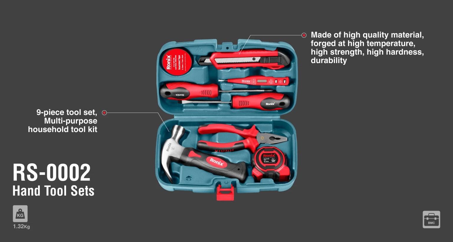 Hand tools set(9PCS)_details