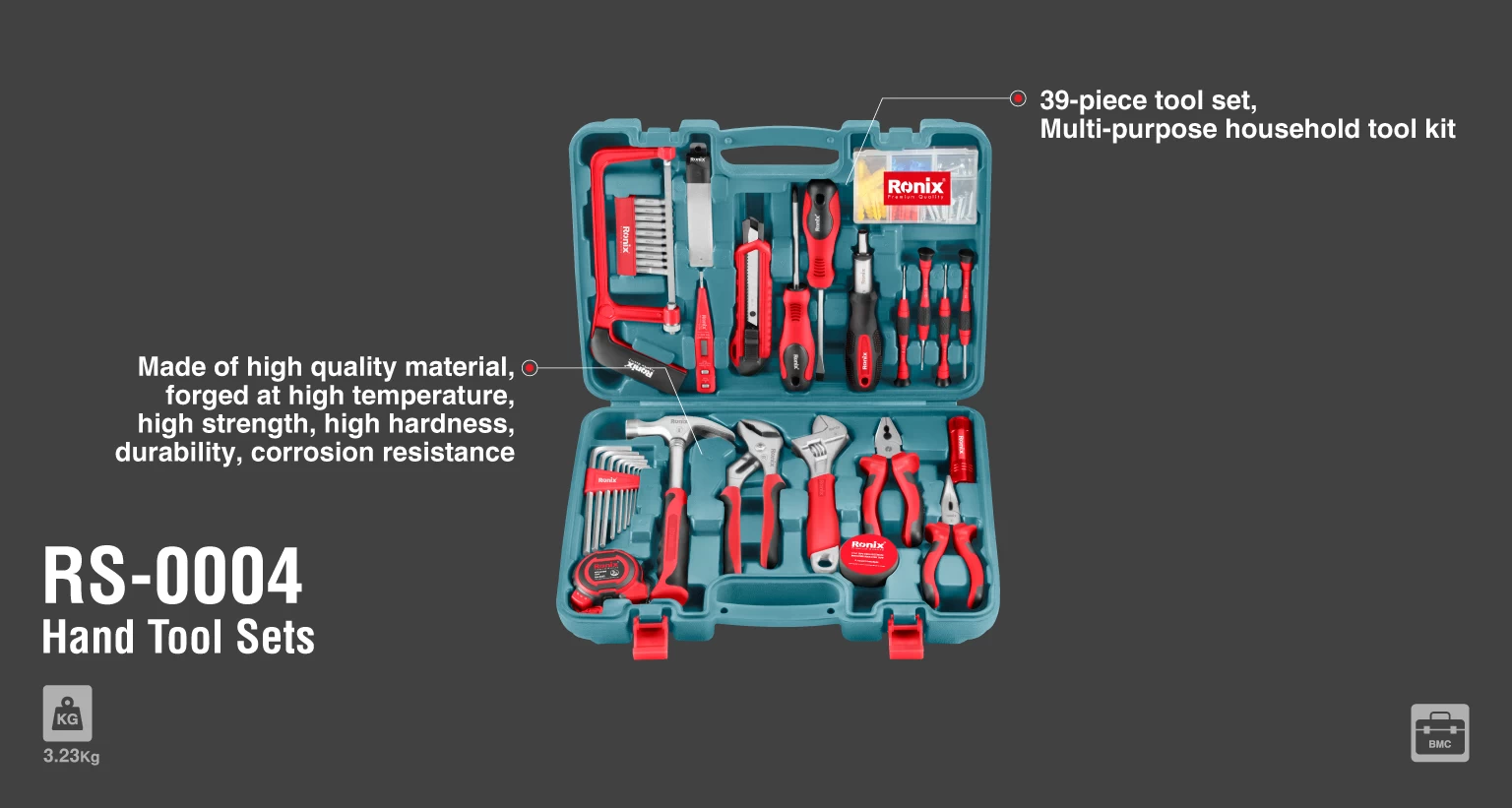 Hand tools set(39 PCS)_details