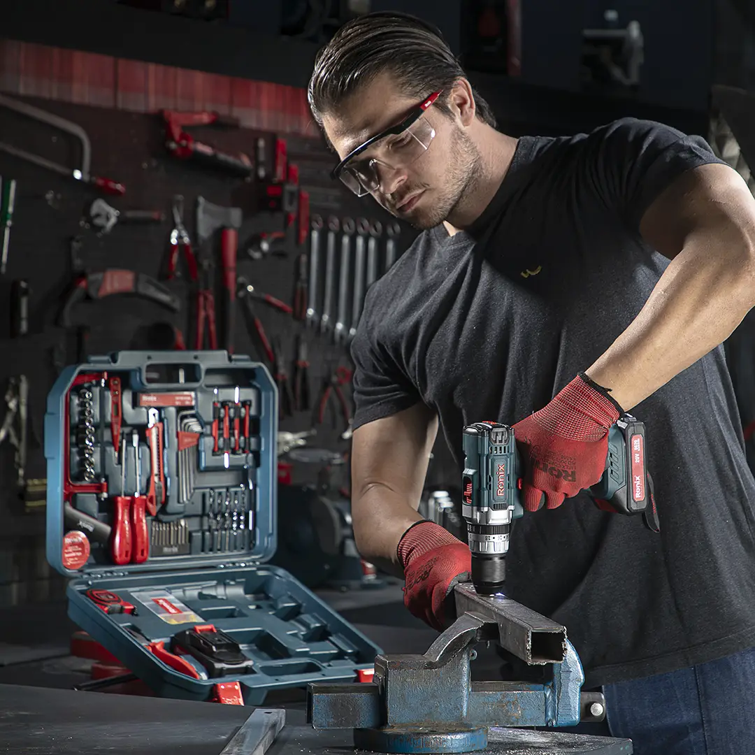 20V Cordless Drill Driver Set 53pcs With Hand Tools