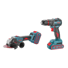 20V Cordless 2Pcs Combo Kit ( Impact Drill , Mini Angle Grinder )
